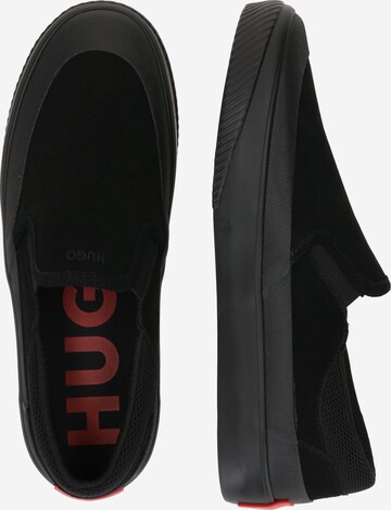 HUGO Trampki slip on 'Dyer Slon' w kolorze czarny