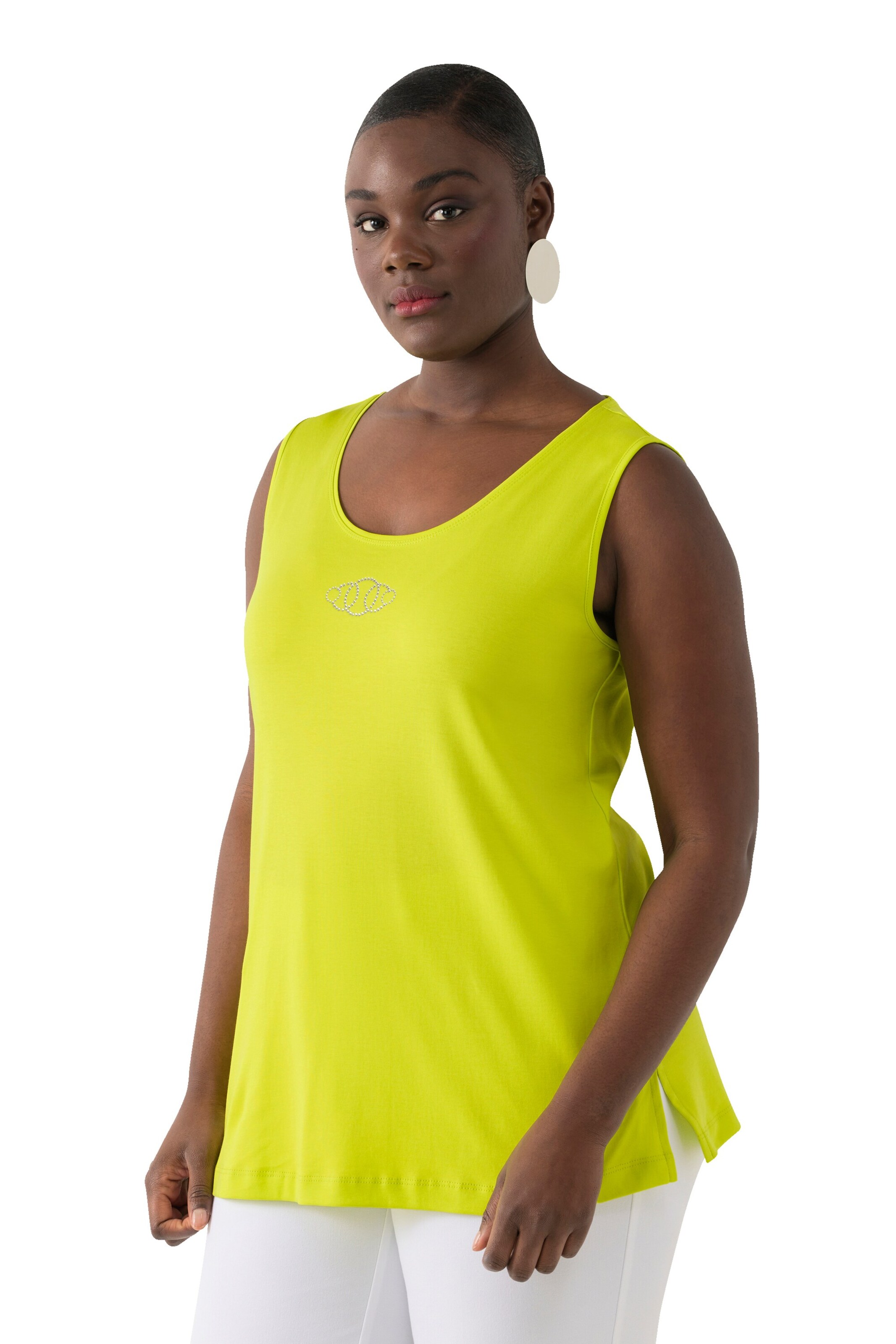 Ulla Popken Top in Gelb: Vorderseite