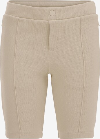 Coupe slim Pantalon WE Fashion en beige : devant