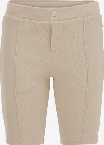 WE Fashion Slimfit Byxa i beige: framsida