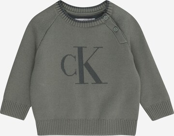 Calvin Klein Jeans Sveter - Zelená: predná strana