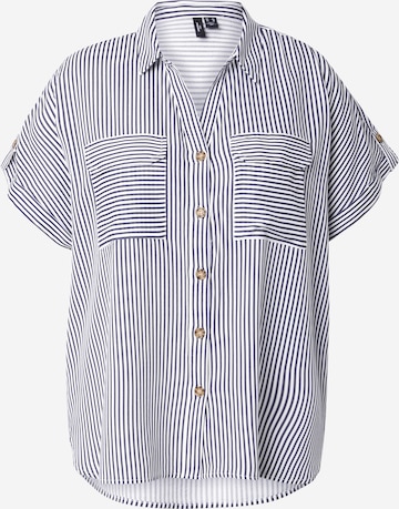 Vero Moda Curve Блузка 'VMCBUMPY' в Синий: спереди