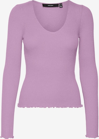 VERO MODA Sweater in Purple: front