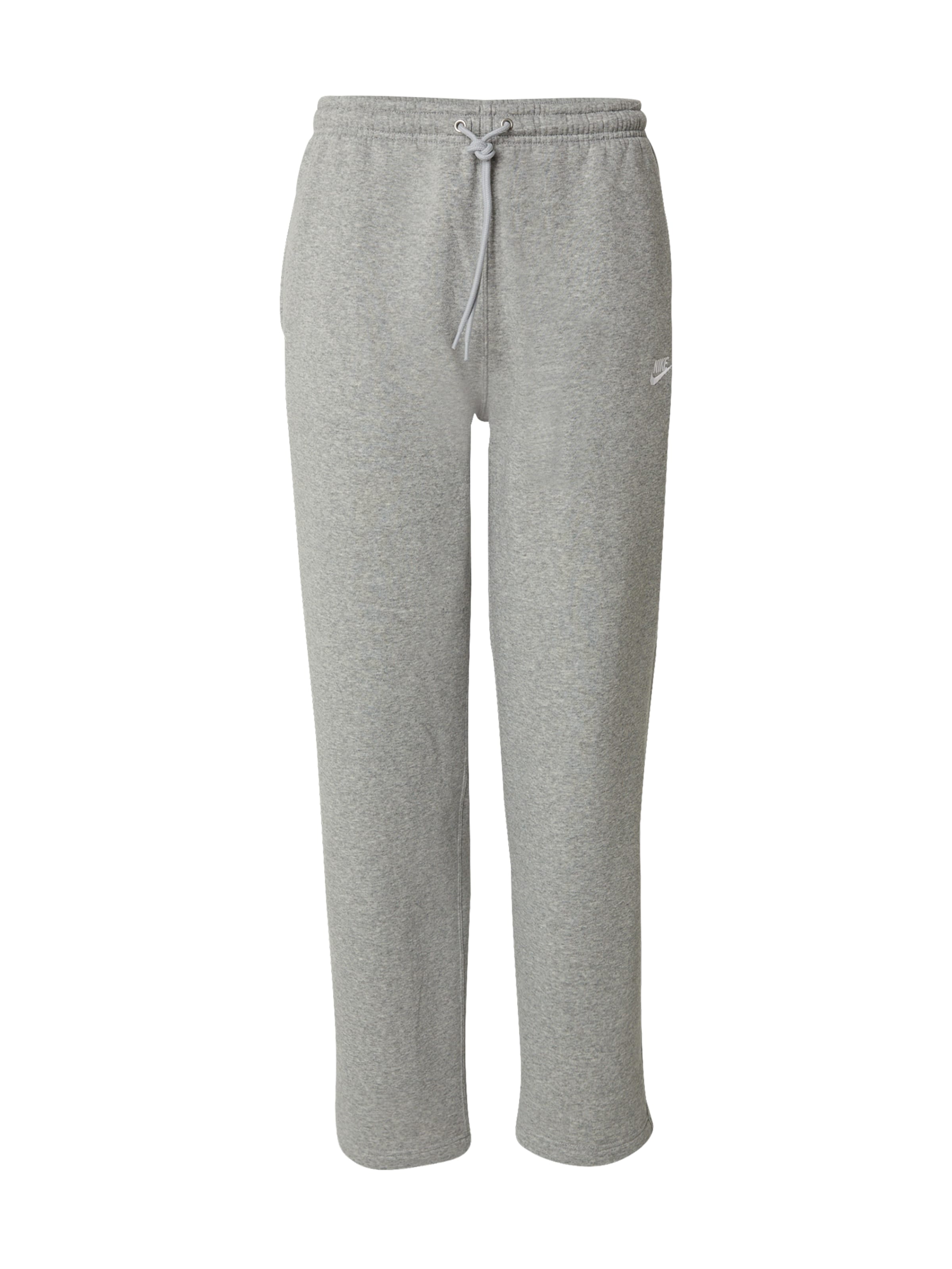 Nike Sportswear Свободный крой Штаны 'Club' в Серый: спереди