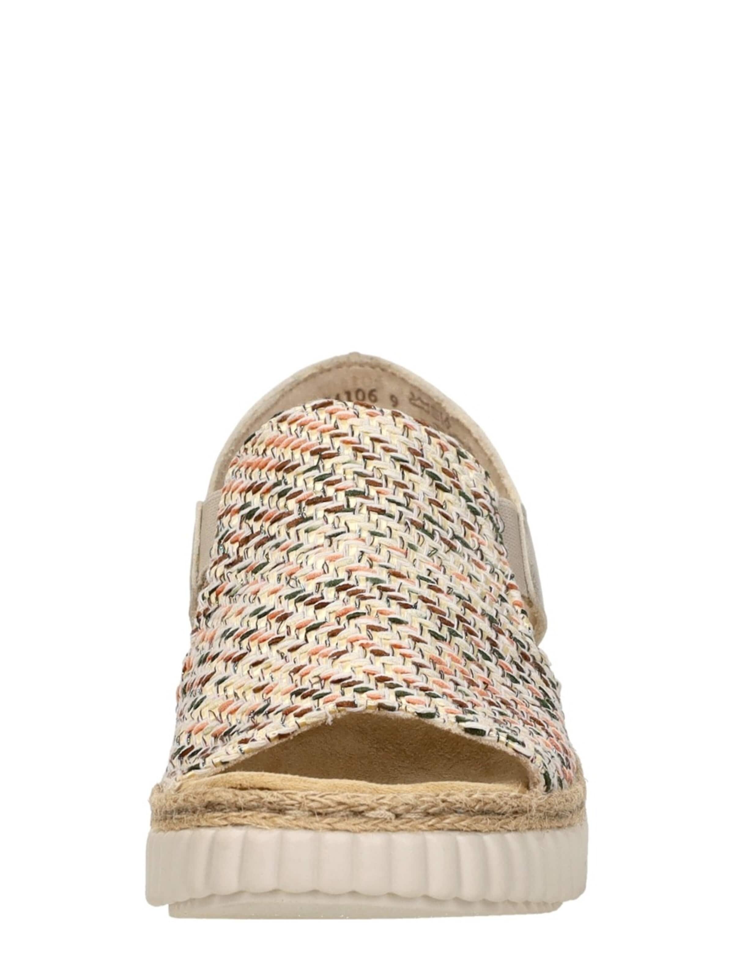 Rieker Sandal 'Sandalen Plat' in Beige