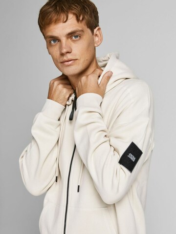 JACK & JONES Sweatjacke in Weiß