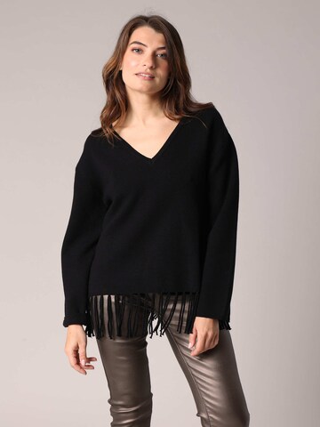 Pull-over 'BELOANE' Deeluxe en noir : devant