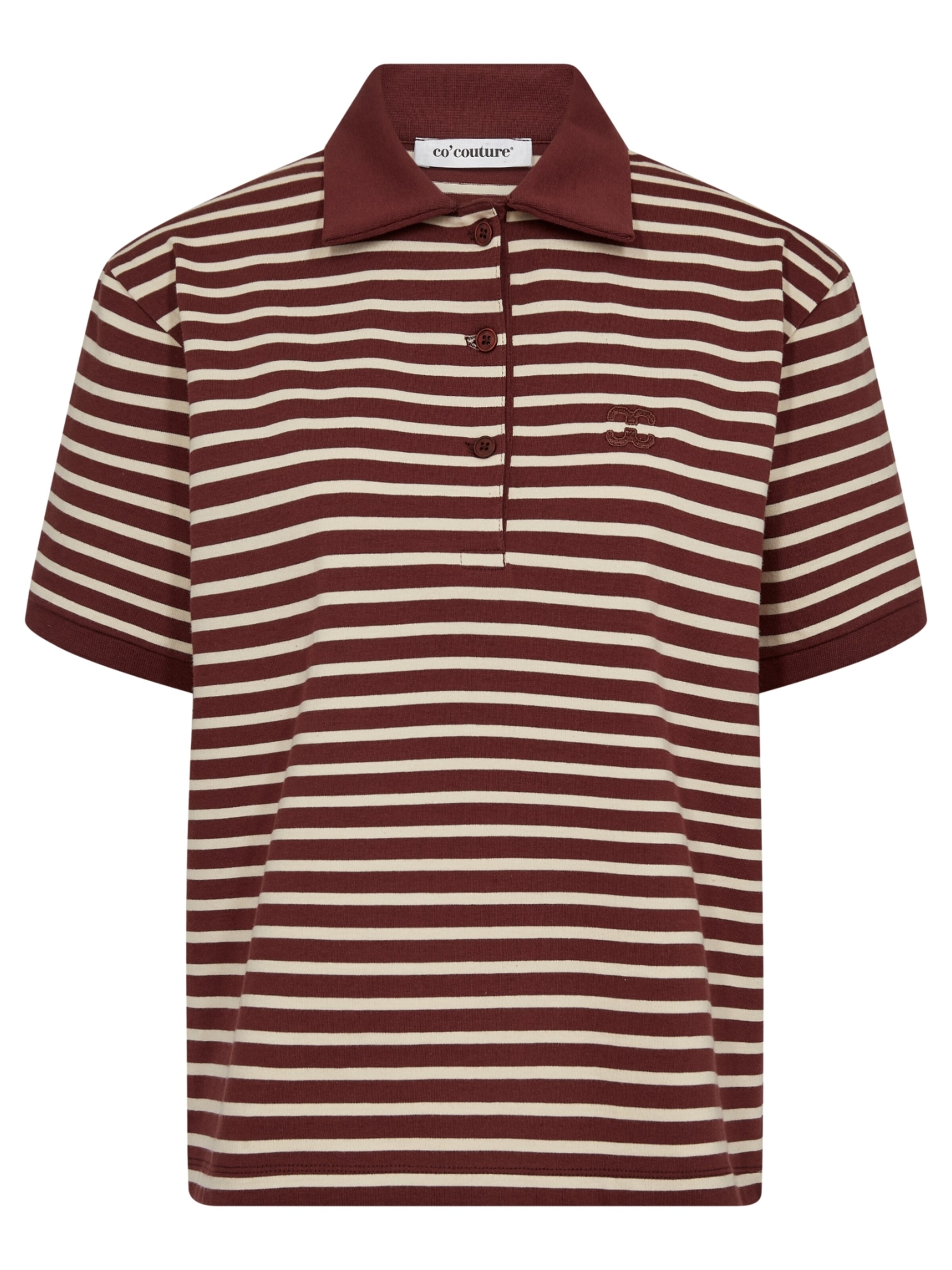 co'couture Poloshirt 'Hayes' in Rot: Vorderseite