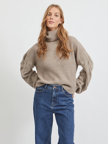 VILA Sweater 'Oa' in Beige: front