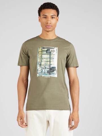 Lindbergh Majica | zelena barva: sprednja stran