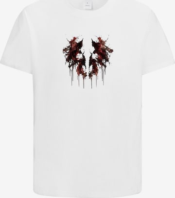 HUSKSWARE Shirt 'Grafik' in Weiß: Vorderseite