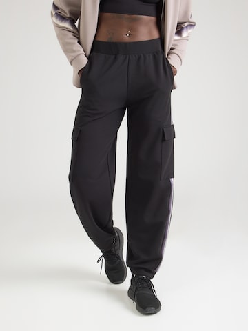 Effilé Pantalon de sport 'NATURAL VENTUS7' EA7 Emporio Armani en noir : devant