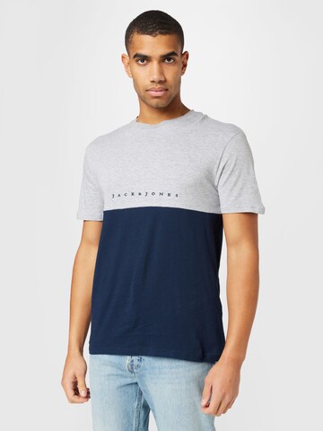 JACK & JONES Shirt 'COPENHAGEN' in Grey: front