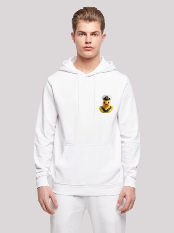 F4NT4STIC Sweatshirt 'Rubber Duck Captain' in Wit: voorkant