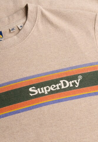 T-Shirt 'Venue' Superdry en beige