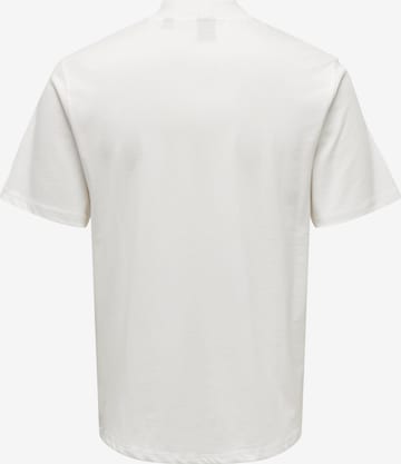 Maglietta 'OTIS' di Only & Sons in bianco