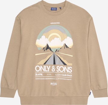 Only & Sons Junior Sweatshirt 'OSJROAD' in Beige: front
