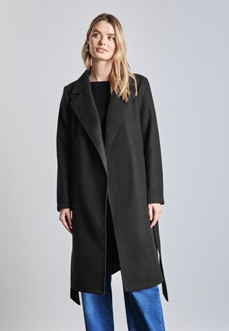 STREET ONE Between-Seasons Coat in Black: front