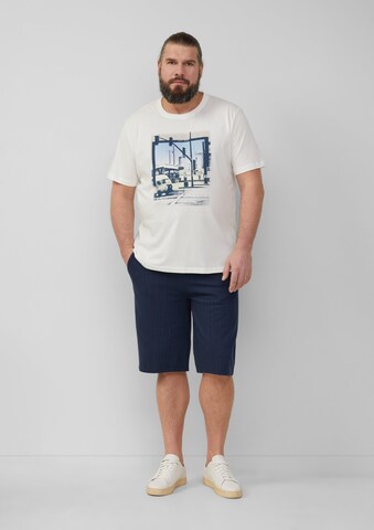 T-Shirt s.Oliver Men Big Sizes en blanc