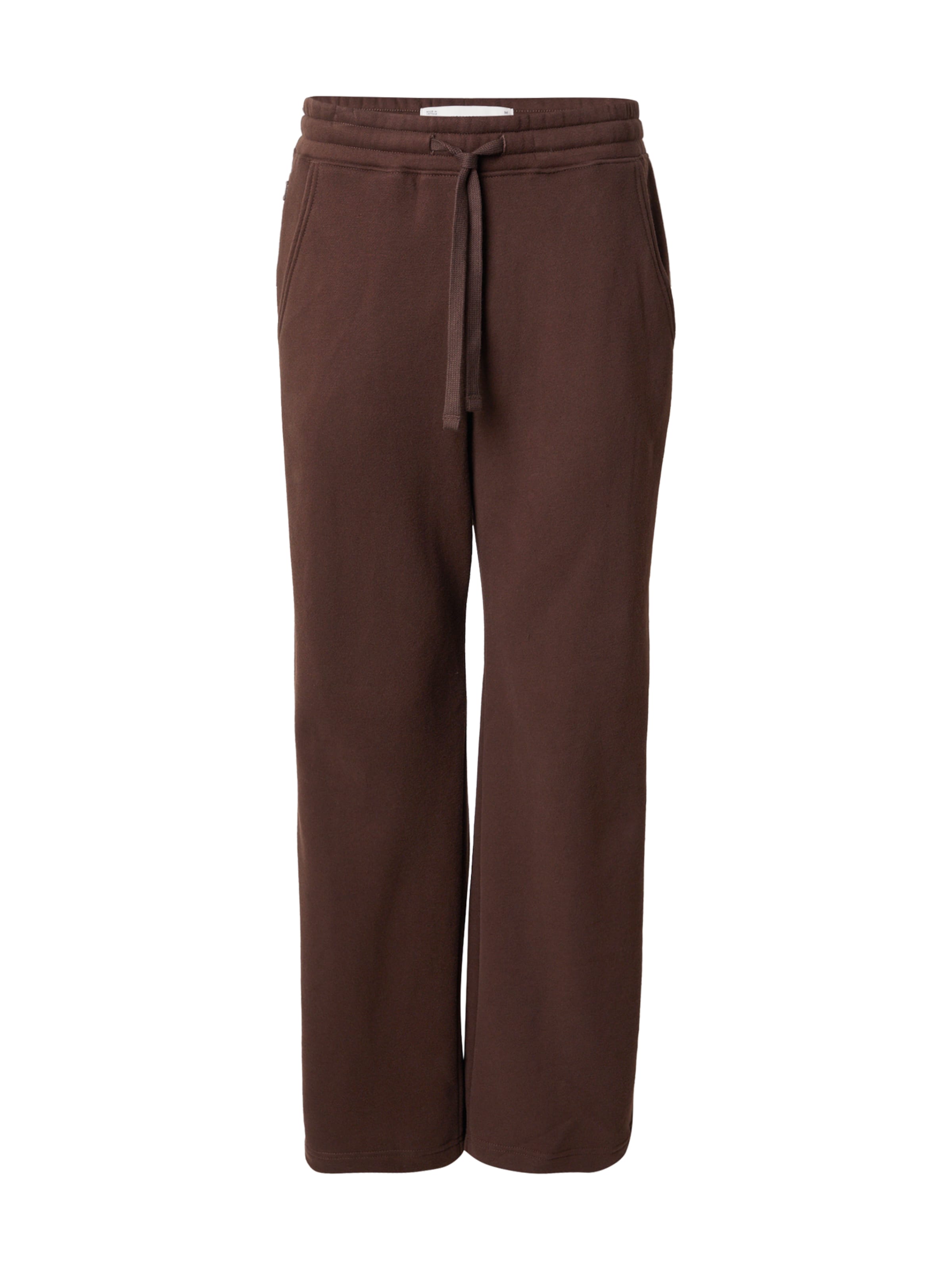 HOLLISTER Свободный крой Штаны в Коричневый: спереди