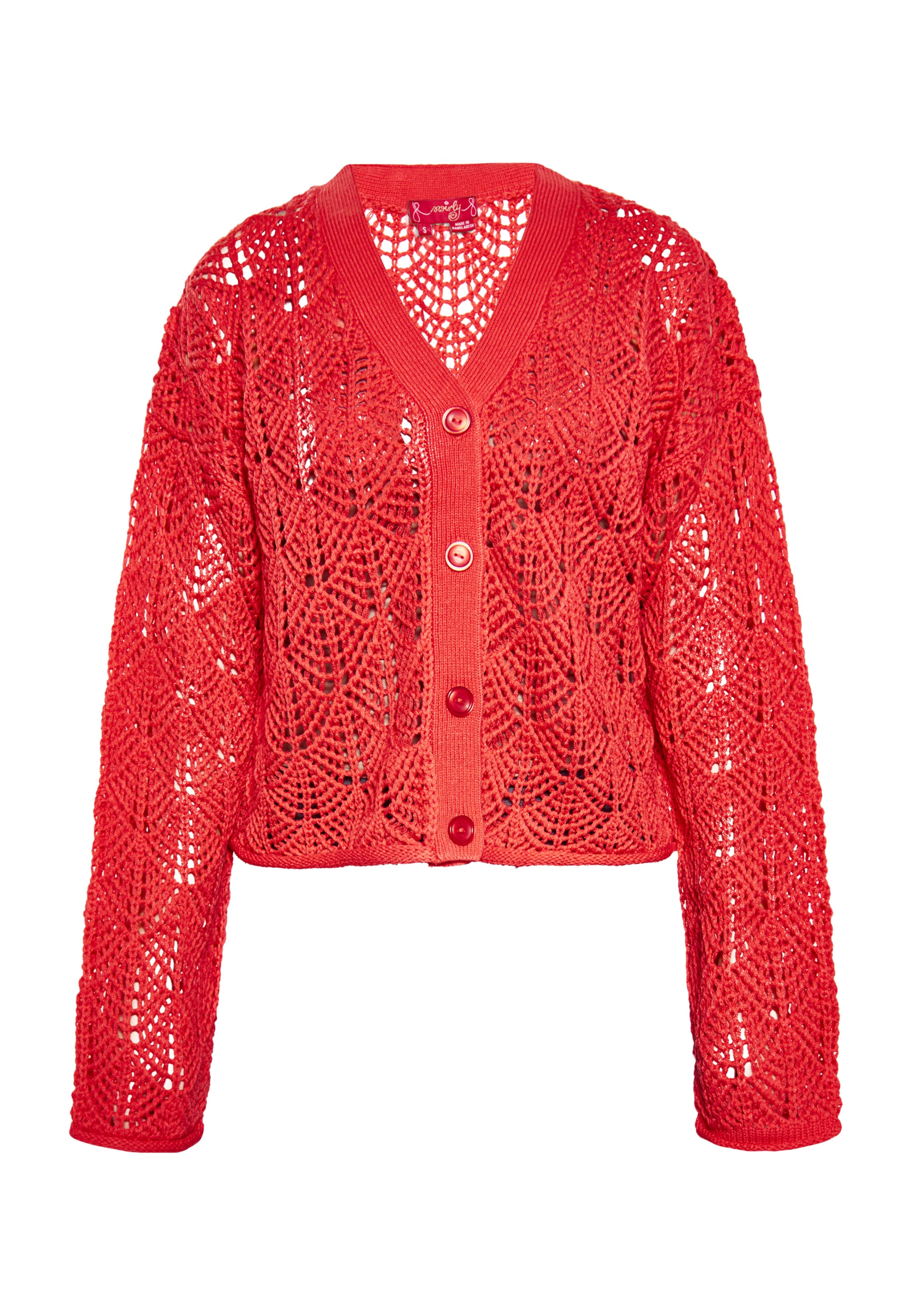 swirly Kampsun, värv punane: eest vaates