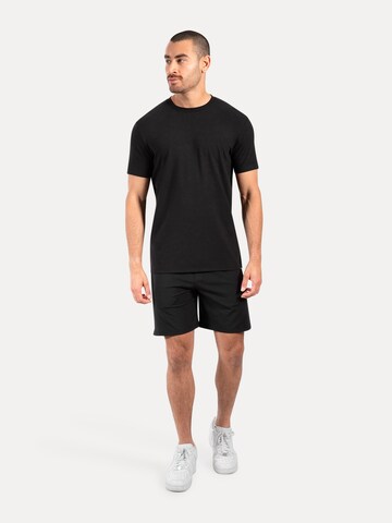 T-Shirt Smilodox en noir : devant