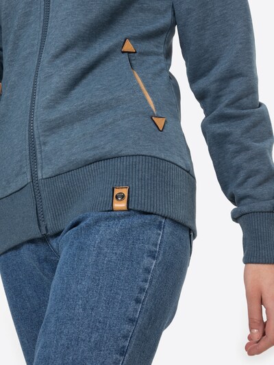Fli Papigu Veste de survêtement 'The Baddest Thing' en bleu chiné, Vue avec produit