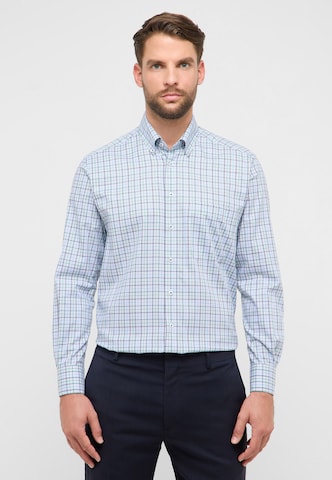 ETERNA Comfort Fit Hemd in Blau: Vorderseite