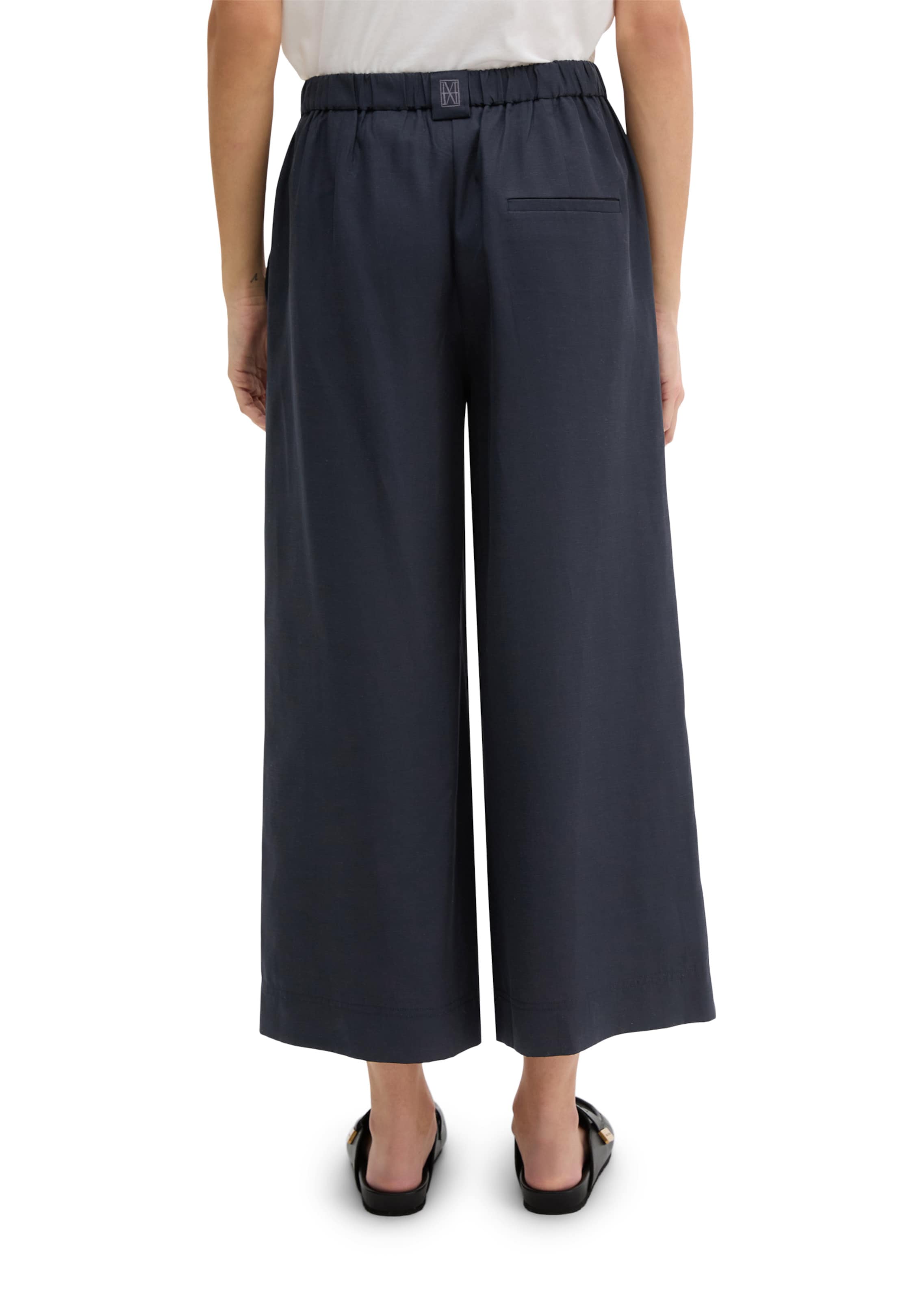 Marc O'Polo Wide leg Trousers 'Margo' in Blue