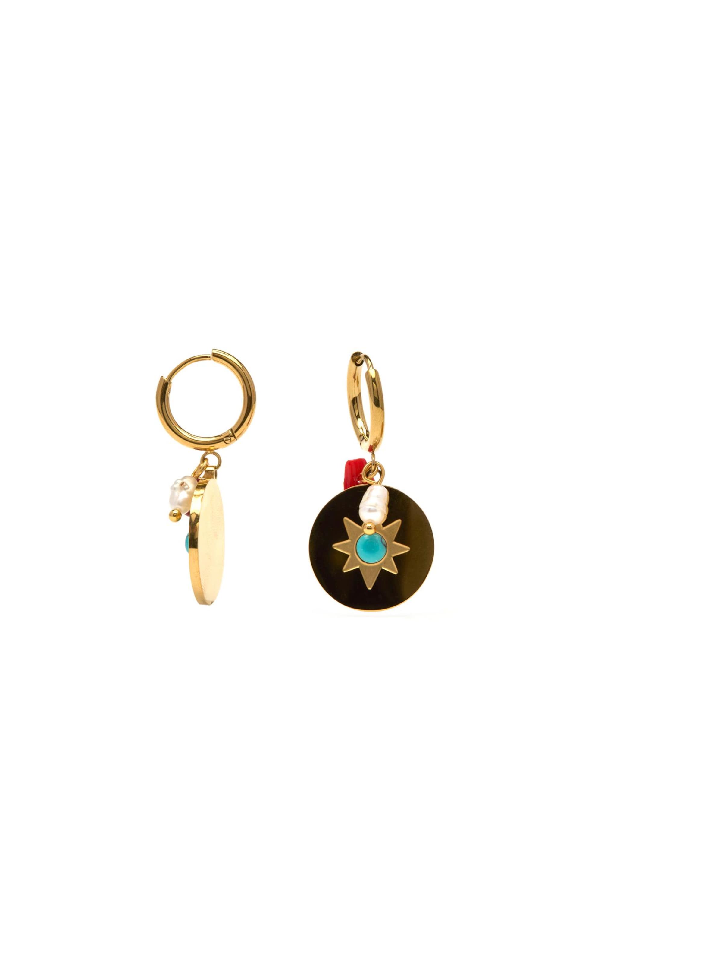 Luxenter Pendientes 'Nakal' en One Size en oro, Vista del producto