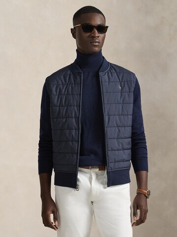 Polo Ralph Lauren Liivi '32/1 DBL KNIT JACQ-KNT-SHIRT' värissä sininen: etupuoli