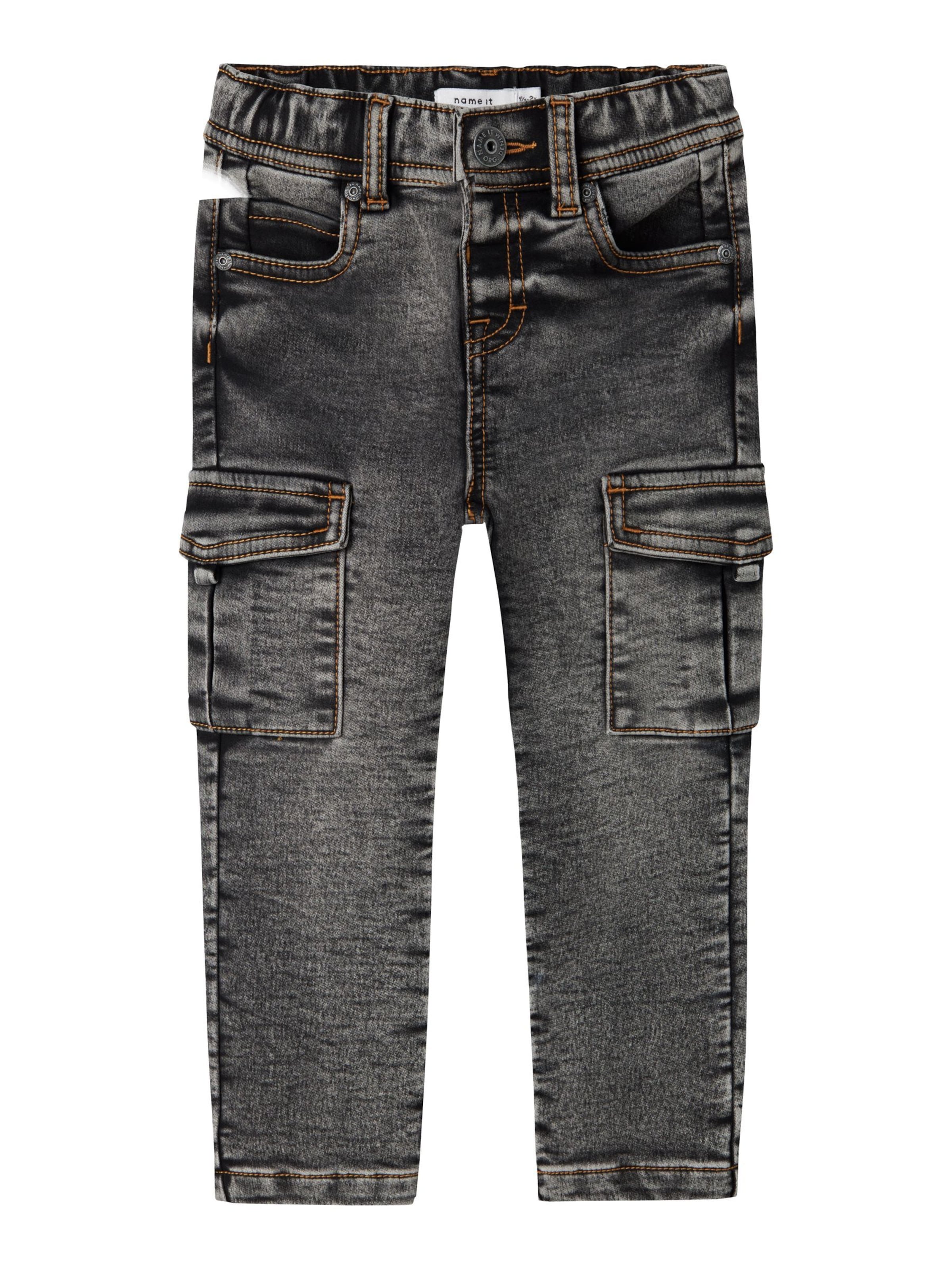 NAME IT Slimfit Jeans i grå: forside