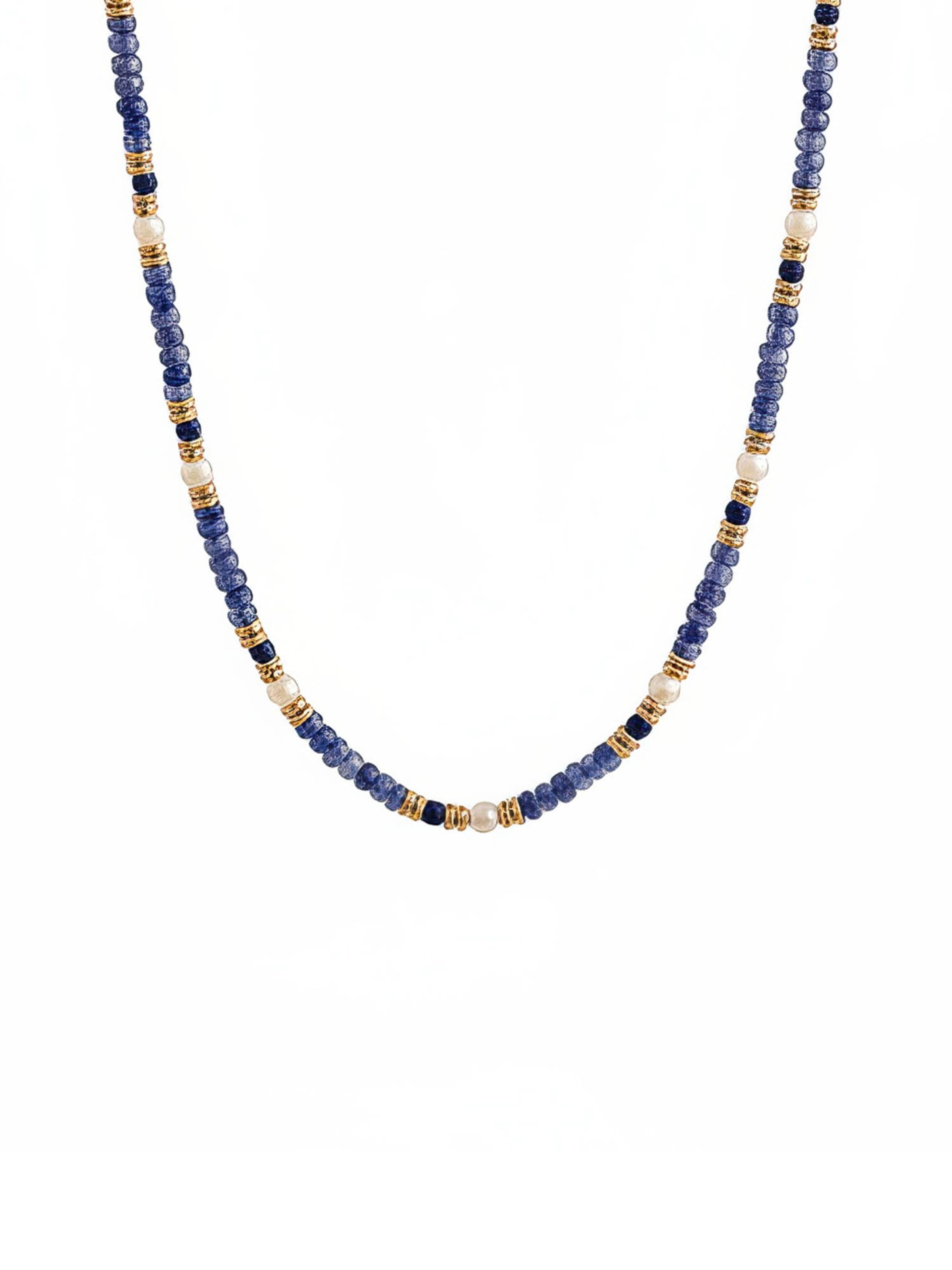 Nemomatheo Necklace 'Ocean Night' in Blue: front