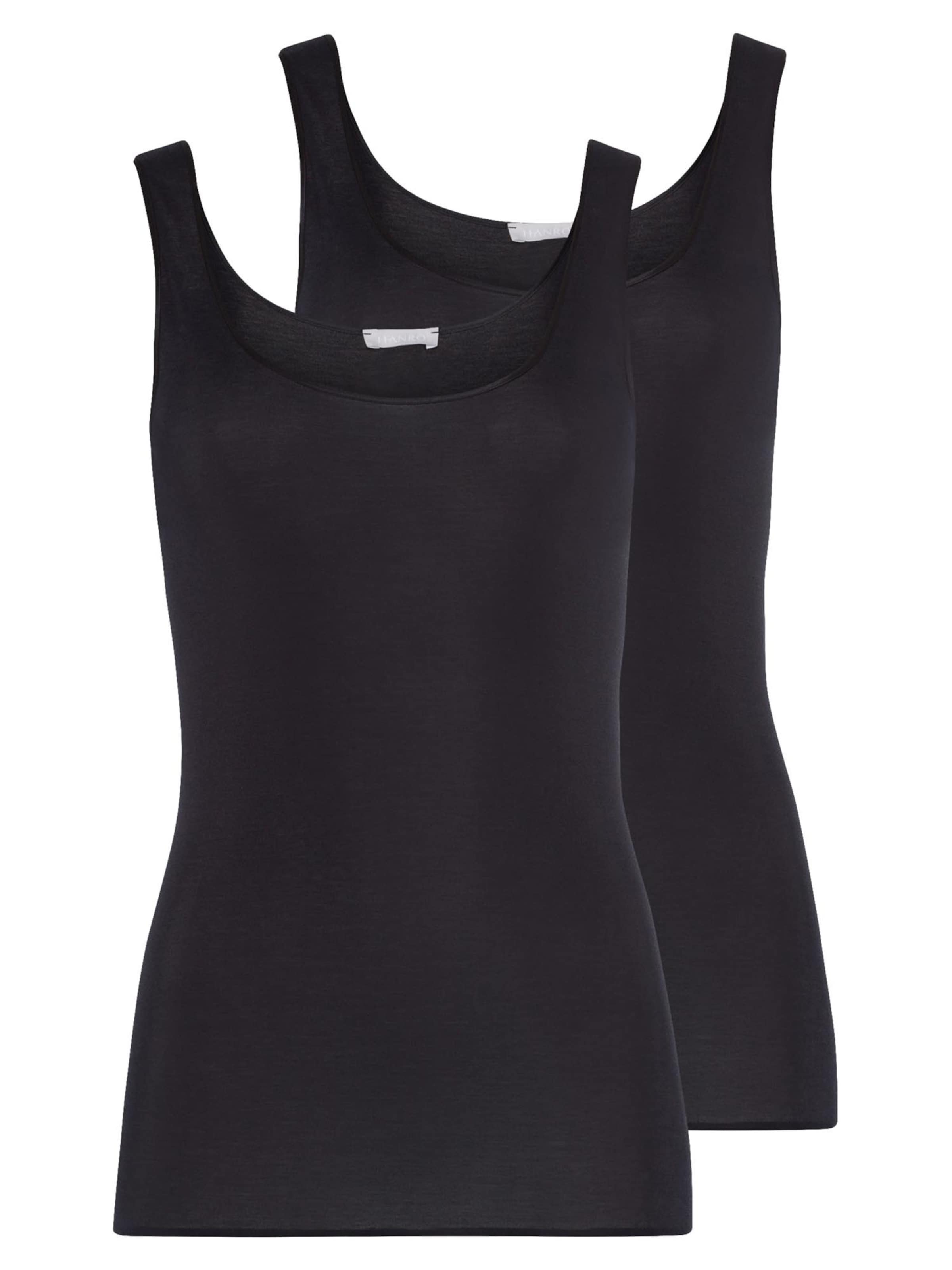 Hanro Onderhemd 'Cotton Seamless' in Zwart: voorkant