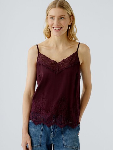 OUI Spitzentop in Rot: Vorderseite