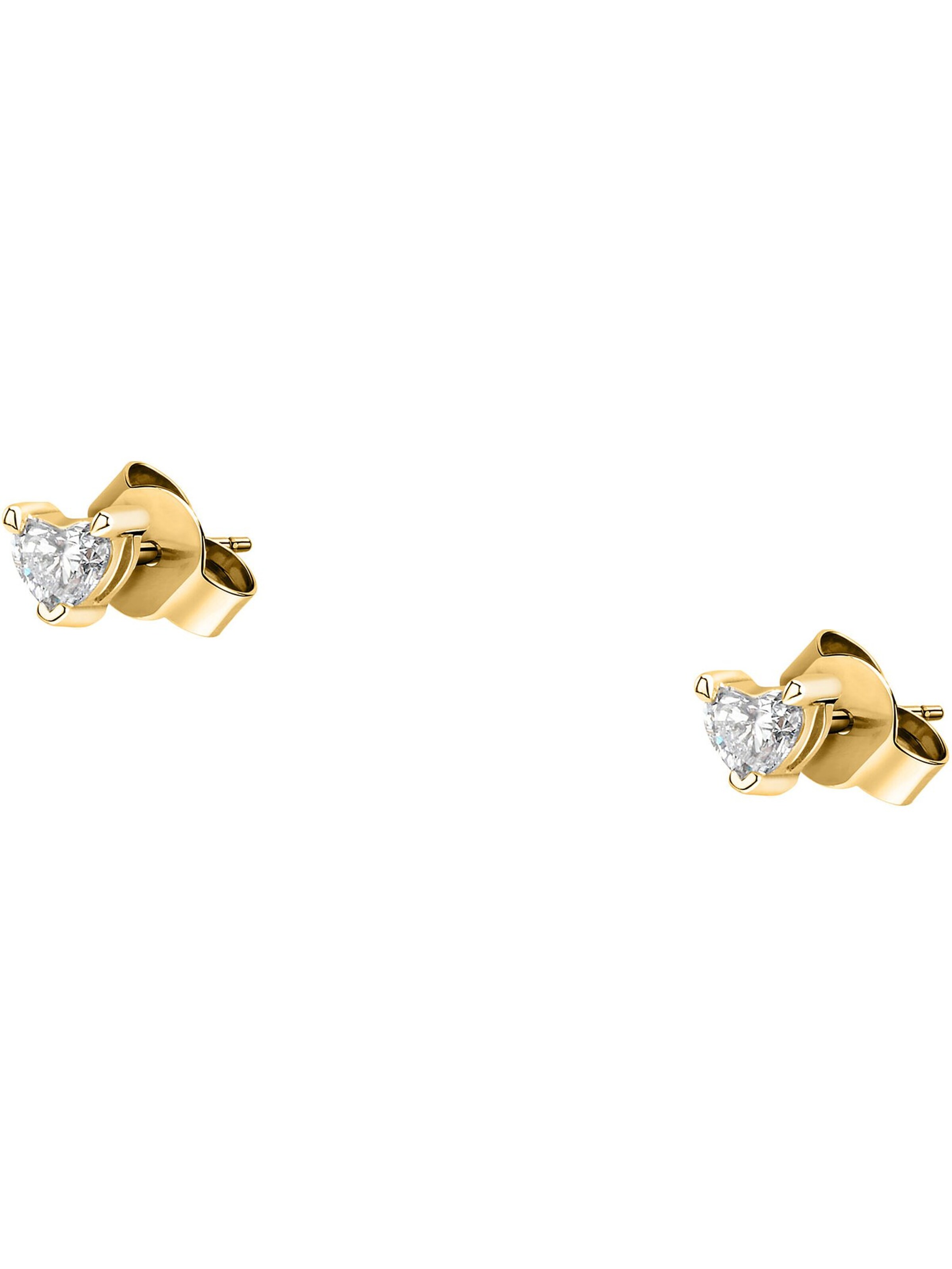 Live Diamond Ohrringe in Gold: Vorderseite