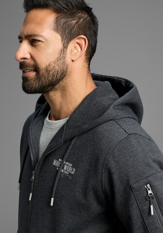 Man's World Sweatjacke in Grau