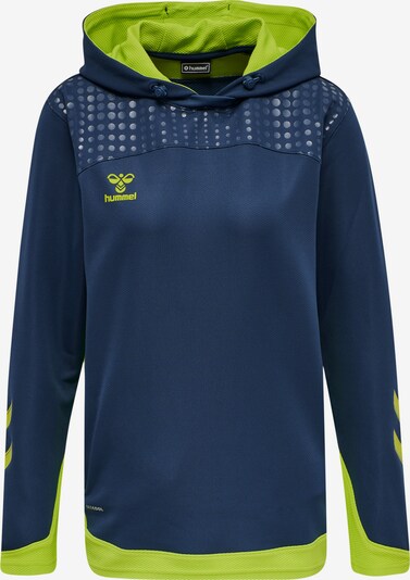 Hummel Sportief sweatshirt 'Lead' in de kleur Donkerblauw / Lichtgroen, Productweergave