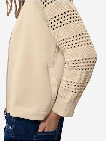 Giacca di felpa 'silk look jacket 324795' di STREET ONE in beige