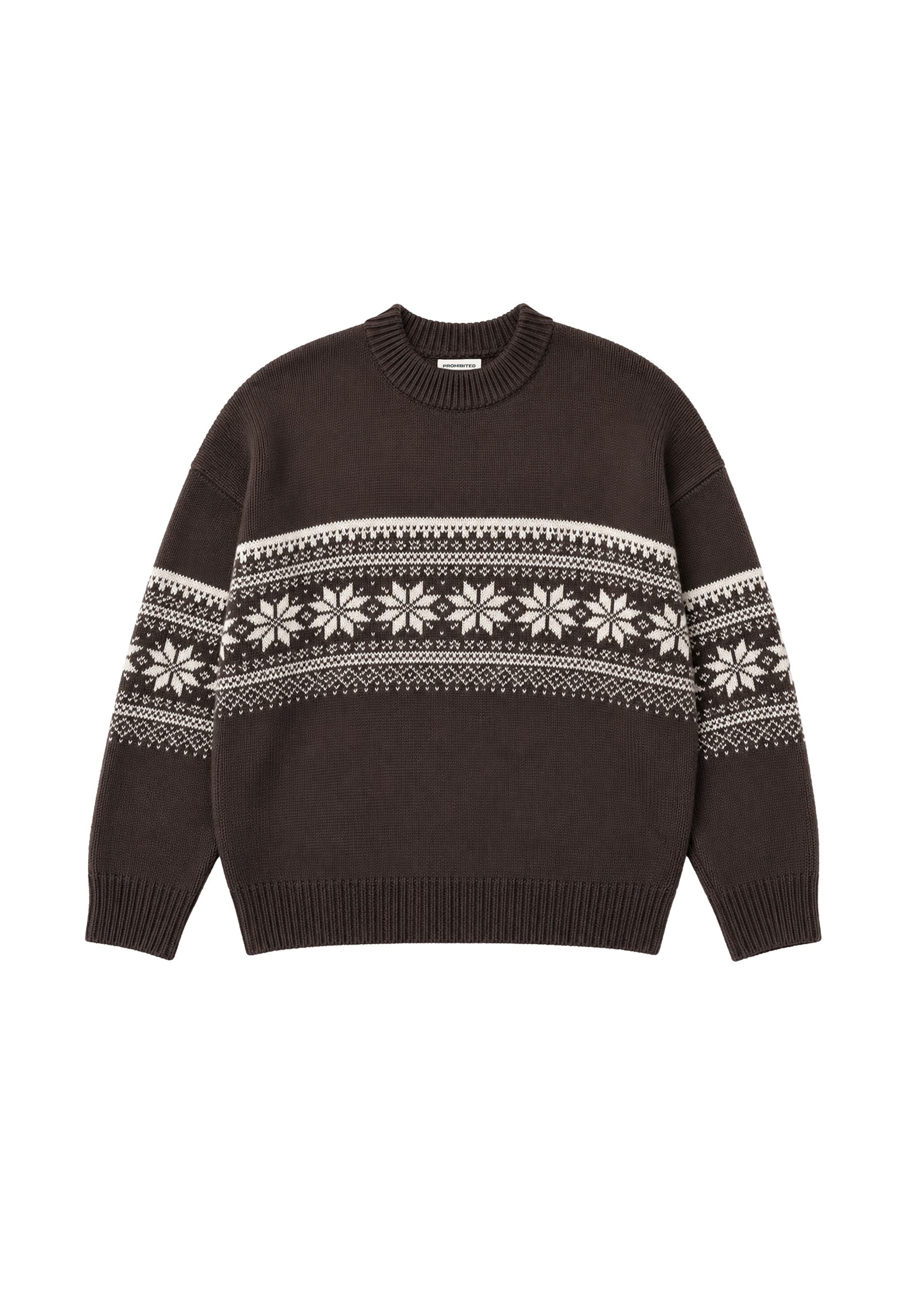 Pullover in L Prohibited di colore beige chiaro / marrone, Visualizzazione prodotti