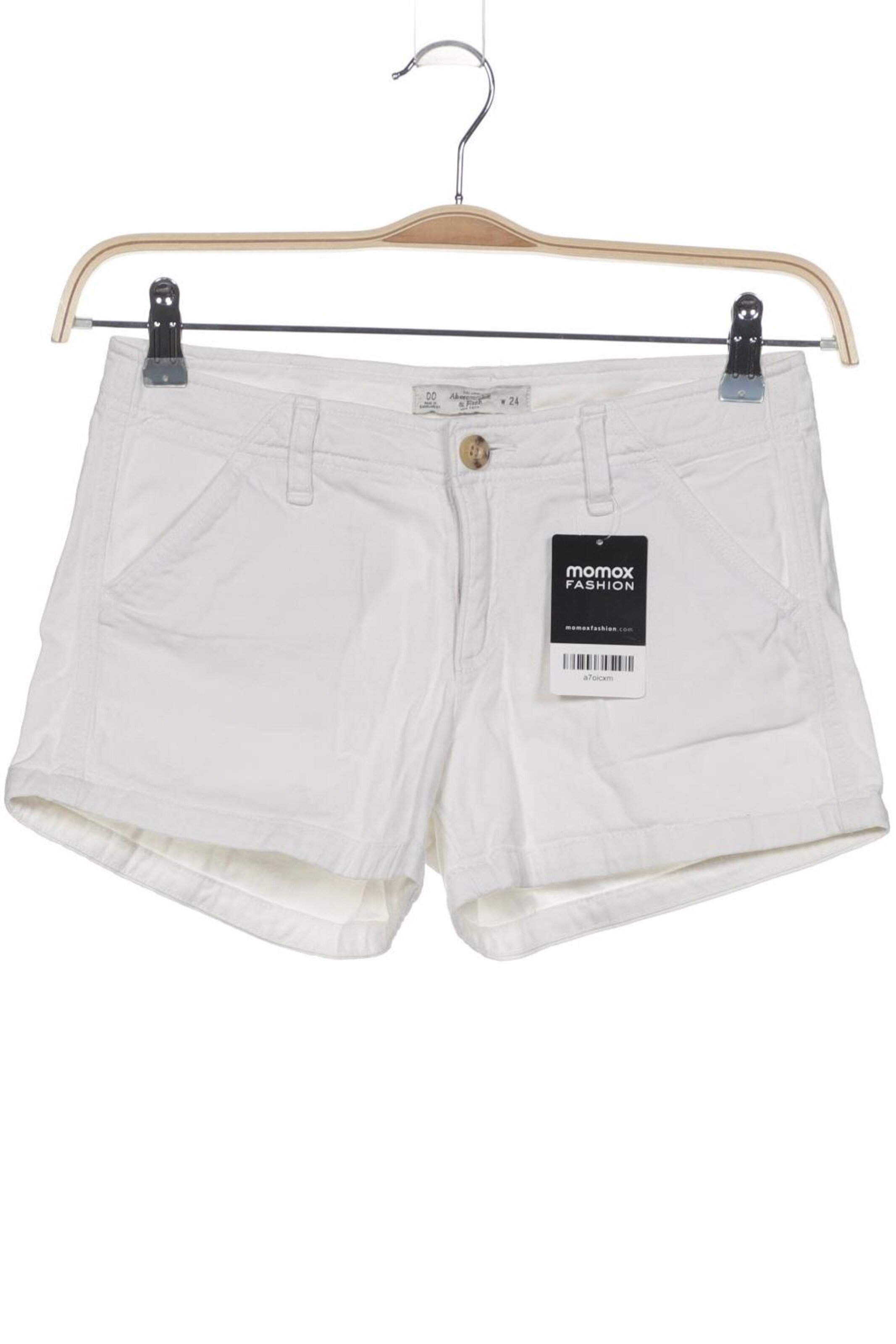 Abercrombie & Fitch Shorts XXS in Weiß: Vorderseite