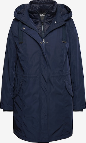 Ulla Popken Winterparka in Blauw: voorkant