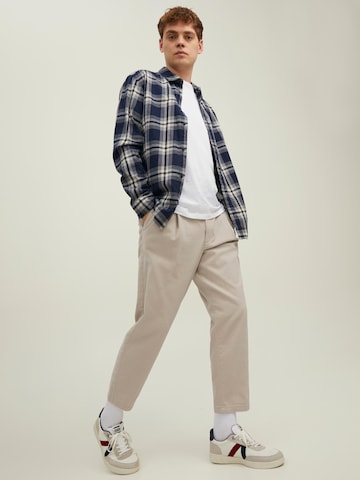 JACK & JONES Regular Veckad byxa 'BILL KICO' i brun