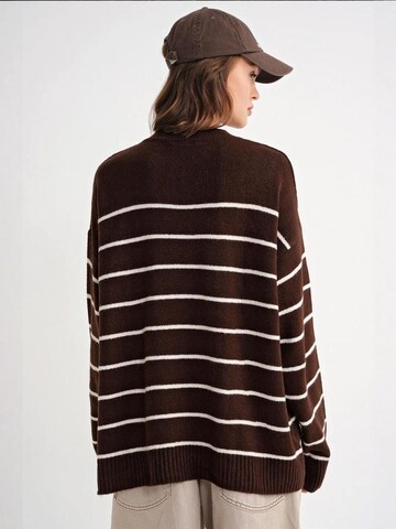 MixRay Kampsun 'Pullover', värv pruun