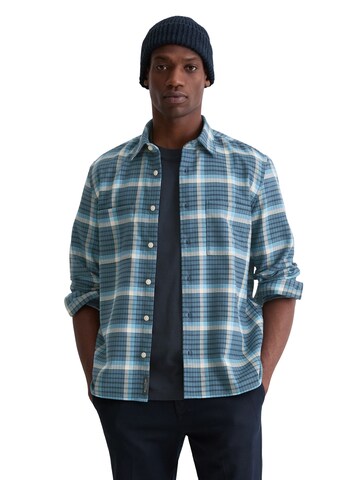 Marc O'Polo Regular fit Button Up Shirt in Blue: front