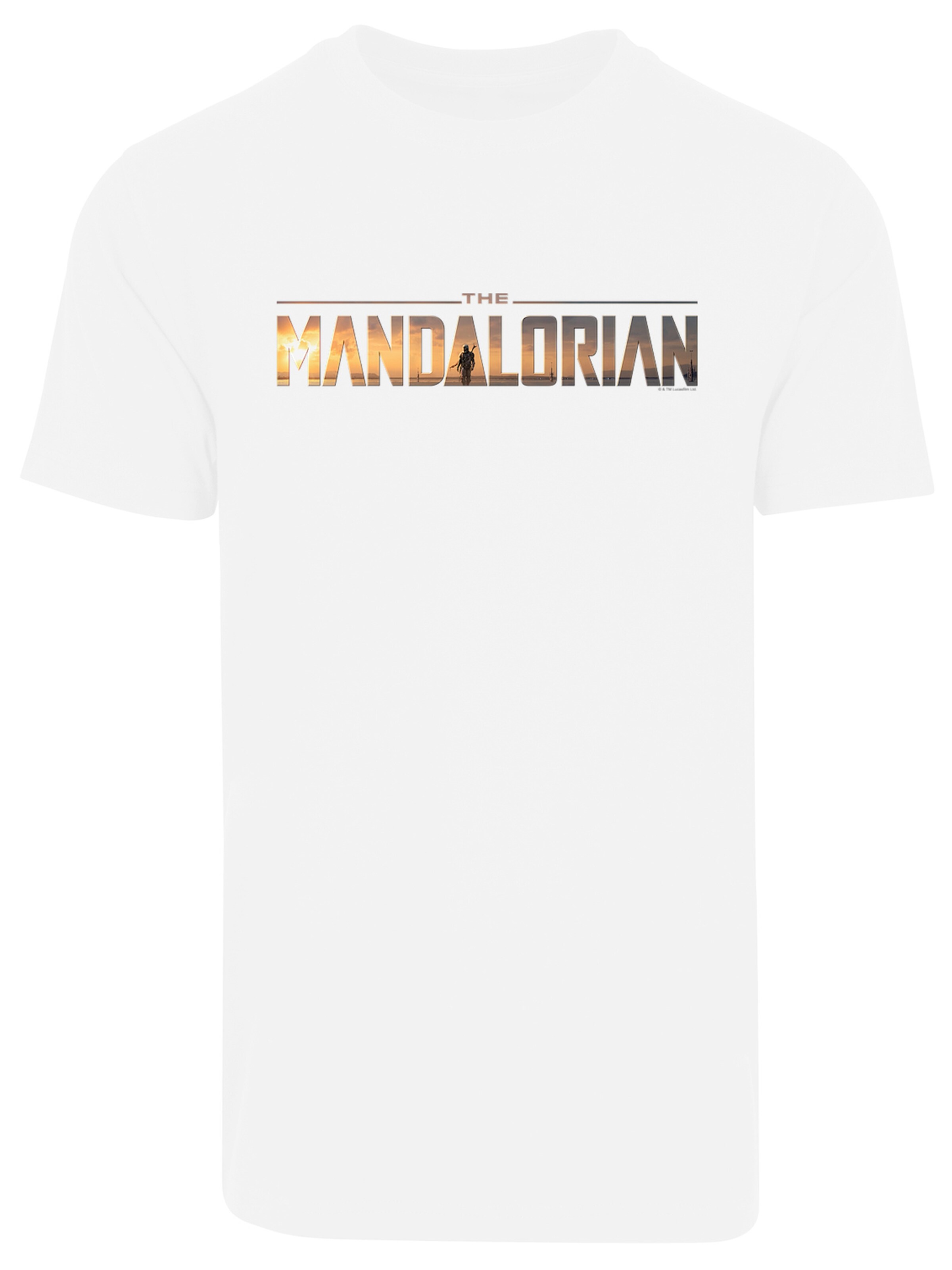 F4NT4STIC Shirt 'Star Wars The Mandalorian' in White: front