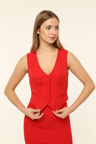 HOME STORE Gilet in Rood: voorkant