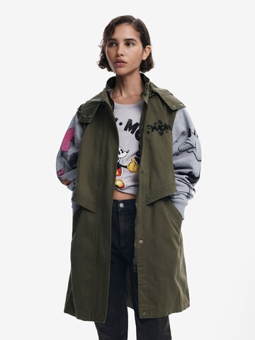 Parka mi-saison Desigual en vert : devant