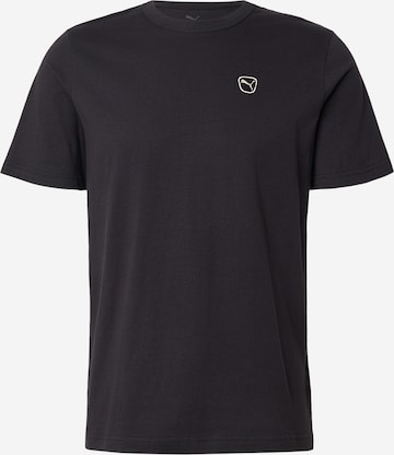 PUMA Majica 'ESS' | črna barva: sprednja stran