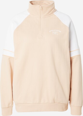 ROXY Sport sweatshirt 'ESSENTIAL ENERGY' i beige: framsida